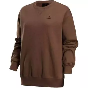 Jordan Мягкая удобная стильная толстовка Flight Fleece Crewneck для женщин, толстовка Ancient-Brown FV7054-223 L