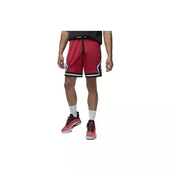 Jordan Мужские однотонные шорты с логотипом и шнурком, красные DX1487-687 XXL