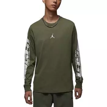 Jordan Mvp Fw24 Удобная футболка с круглым вырезом и длинным рукавом для мужчин, топы, средне-оливковый цвет FZ1974-222 XL