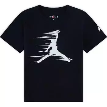 Jordan Mvp Motion Jumpman Удобная футболка с круглым вырезом и коротким рукавом с логотипом Детские топы черного цвета HQ7473-010 M