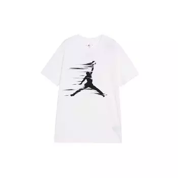 Jordan MVP Удобная мягкая повседневная спортивная футболка с коротким рукавом для мужчин, цвет белый черный FZ1920-100 XL