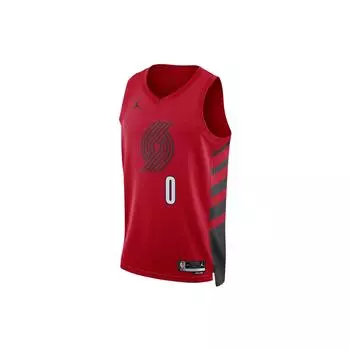 Jordan НБА Дамиан Лиллард Трэйл Блэйзерс 2022-23 Statement Edition Swingman Джерси Мужчины Джерси Красный DO9541-657 XL