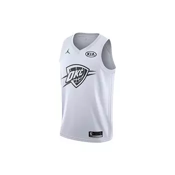 Jordan NBA West Retro свободная баскетбольная майка Russell Westbrook All-Star 0 мужская майка белая 928874-103 XXXL