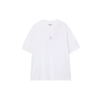 Jordan Next Stop Dongdan Series Cloud Logo Print Round Neck Short Sleeve Drop Shoulder Футболка Мужская Топы Белый FD6555-100 S
