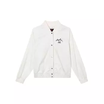 Jordan Solid Color Elastic Hem Casual Long Sleeve Jacket Women jackets Sail-White FN5787-133 L