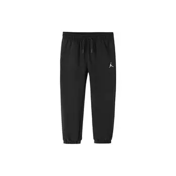 Jordan Однотонные флисовые теплые повседневные брюки для детей, черные JD2142054GS-001 XL