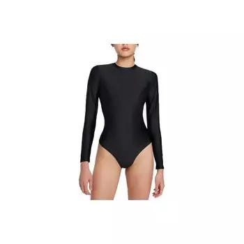 Jordan Однотонный трикотажный боди с длинным рукавом, женские боди, черный DD7061-010 S