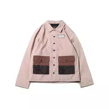 Jordan Paris Saint-Germain Collection с буквенным принтом и нашивкой-логотипом, мужская куртка с карманами на пуговицах, коричневая DM3105-010 M