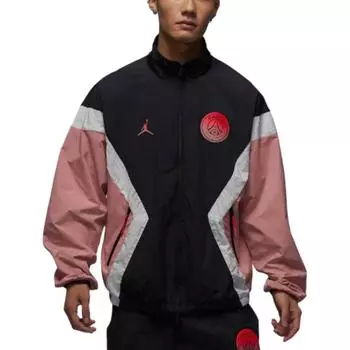 Jordan Paris Saint-Germain FW24 Anthem Удобная модная куртка на молнии American Vintage Мужская куртка цвета ржавчины-розового, темно-серого, парусно-белого FV7741-685 S