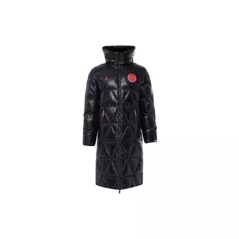 Jordan Paris Saint-Germain Therma-FIT PrimaLoft Loose Comfortable Fashionable Versatile Cotton Jacket Men Jacket Gray Black FV7743-045