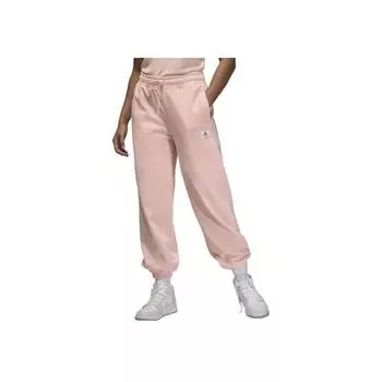 Jordan Повседневные брюки Flight Fleece Solid с логотипом и манжетами, женские низы DQ4607-610 L