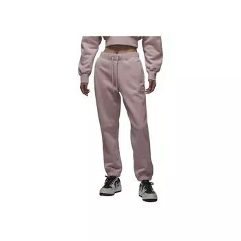 Jordan Повседневные удобные свободные спортивные брюки из мягкого флиса Flight Fleece, женские брюки Oxford-Pink FV7060-601 S