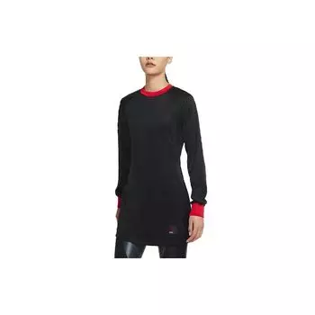 Jordan Повседневный пуловер с круглым вырезом и длинным рукавом женское платье черное DA1535-010 M