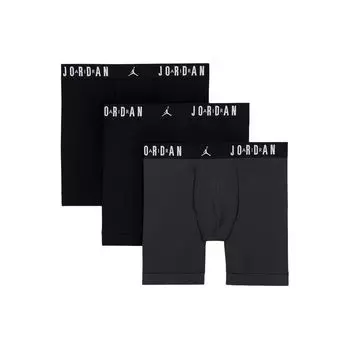 Jordan Printed Letter Low Waist Comfortable Breathable Boxer Briefs 3-Pack Men underwear HF1882-070 S
