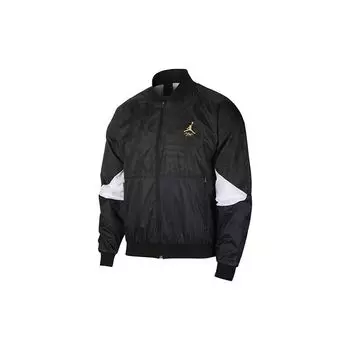 Jordan с логотипом и воротником-стойкой, повседневная мужская куртка, верхняя одежда, черная CJ9097-010 S