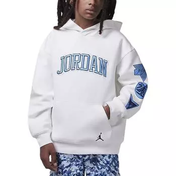 Jordan See Me Shine Мягкая модная толстовка с капюшоном Детская толстовка Sail HV1594-133 S