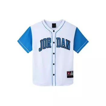 Jordan Shirt Comfortable Soft Lightweight Breathable Short Sleeve Kids tops North-Carolina-Blue JD2322032GS-001_DS S