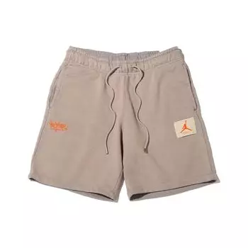 Jordan Шорты мужские прямые повседневные с логотипом Flight Solid Color Lace-Up DV7004-016 M