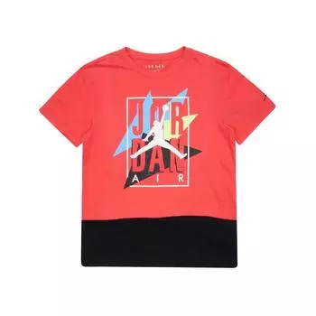 Jordan Soft Comfortable Universal Breathable Short Sleeve T Shirt Kids Tops Red DM3585-648 L