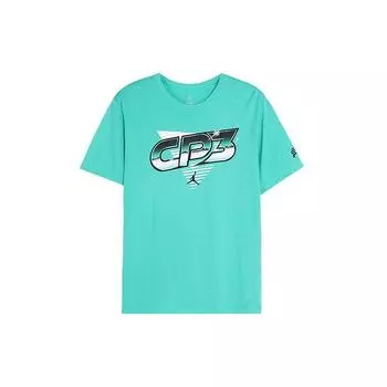 Jordan Solid Color Letter Print Sports Casual Short Sleeve T-Shirt Men Tops Green 719728-348 XXL