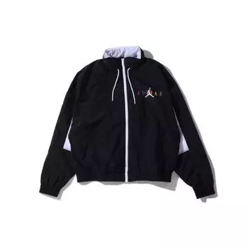 Jordan Sport DNA Packable с капюшоном в стиле колор-блок, мужские куртки, черный, белый, CD5748-010 XXL