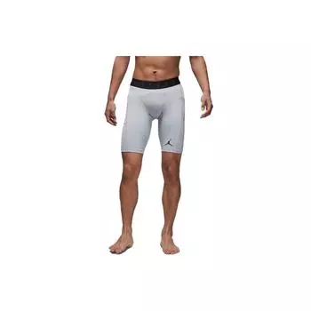 Jordan Sport Dri-Fit Logo Print Впитывающие влагу быстросохнущие шорты для фитнеса Мужские шорты Wolf-Grey DM1814-012 S