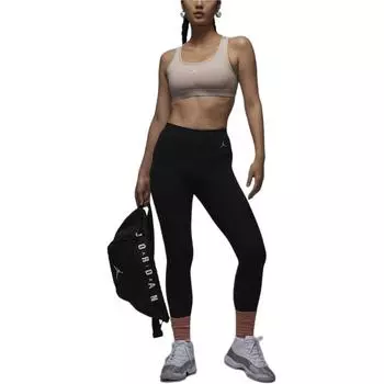 Jordan Sport Jumpman однотонное повседневное тренировочное быстросохнущее спортивное нижнее белье женское нижнее белье пыльно-коричневого цвета FB6873-207 L