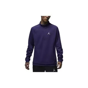 Jordan Sport Толстовка с воротником-стойкой и полумолнией Мужские топы Фиолетовый FB7564-502 XL