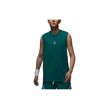 Jordan Спортивная баскетбольная майка Dri-FIT Solid Logo Quick-Dry, мужская, цвет бирюзовый DM1828-318 L