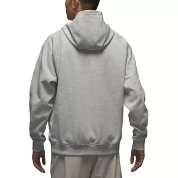 Jordan Спортивная флисовая толстовка Dri-Fit Hoop с капюшоном и надписью «Удобная универсальная толстовка с длинным рукавом» для мужчин, цвет «меланжевый-серый-черный» HF0281-050 S