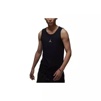 Jordan Спортивная майка с логотипом Solid, мужские топы, черные FQ6990-010 L