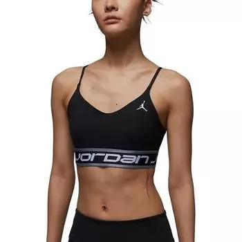 Jordan Спортивное Инди Логотип Простая Буква Удобное Мягкое Быстросохнущее Спортивное Нижнее Белье Женское Нижнее Белье Черный FV6499-010 M