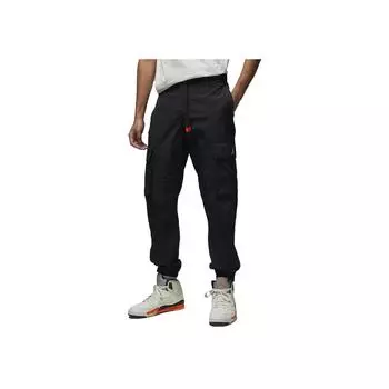 Jordan Спортивные брюки с логотипом и шнурком, мужские, черные, DV7580-010 M