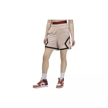 Jordan Спортивные быстросохнущие шорты с цветными блоками и логотипом, женские брюки, бежевый FB4589-207 M
