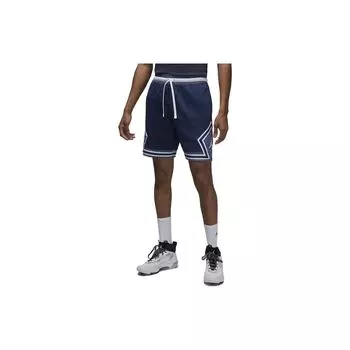 Jordan Спортивные повседневные шорты Dri-Fit с логотипом и полосками, на шнурке, мужские плавки, темно-синие, DX1487-410 XXL