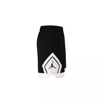 Jordan Спортивные шорты Diamond Colorblock Quick-Dry, дышащие, женские, черные, FB4589-010 XS