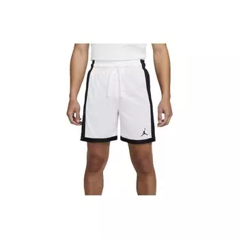 Jordan Спортивные шорты Dri-FIT Classic Jumpman с логотипом и принтом средней посадки, свободные баскетбольные шорты для мужчин, белые DH9077-100 XXL