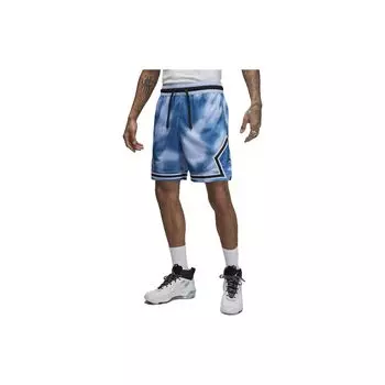 Jordan Спортивные шорты Dri-FIT Sport с вышитым логотипом и принтом в стиле тай-дай, дышащие, со шнуровкой, мужские шорты синего цвета FB7576-425 XXL
