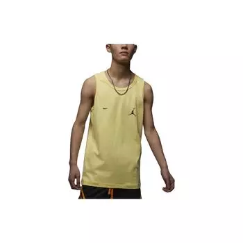 Jordan Sports Letter Print Повседневная майка Мужские топы Светло-лимонно-желтый DX9606-706 M