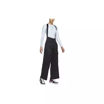 Jordan SS22 23 Повседневные брюки с высокой талией и несколькими карманами, женские брюки, черные DM5298-010 S