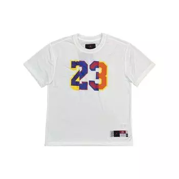 Jordan SS22 DNA Colorblock Сетчатая дышащая футболка с цифровым принтом и короткими рукавами Мужские топы Белые DJ6387-100 XS