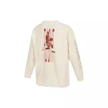 Jordan SS22 Футболка с длинным рукавом и круглым вырезом с логотипом, мужские топы Off-White DM0847-104 M
