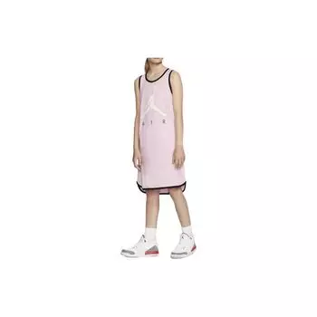 Jordan SS22 Logo Print Sleeveless Dress Kids dresses Pink DA3669-663 XL