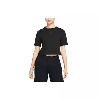 Jordan SS22 Повседневная спортивная футболка с коротким рукавом с принтом для женщин, топы, черный цвет DN2777-010 L