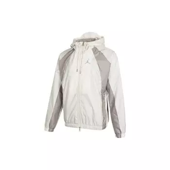 Jordan SS22 Тканая спортивная куртка с капюшоном Мужская верхняя одежда Серый Белый DJ9829-104 M