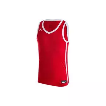 Jordan SS24 Dri-Fit V-образный вырез пуловер с логотипом принт прямой крой без рукавов баскетбольная майка мужская майки малиновый HF0523-658 S
