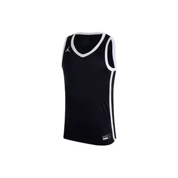 Jordan SS24 Dri-Fit V-образный вырез логотип принт прямой без рукавов быстросохнущий баскетбольный свитер мужской майка Team-черный HF0523-012 S