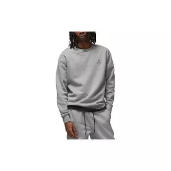 Jordan Свитшот Essentials из флиса Crew, серый, для мужчин, уличная одежда DQ7520-091 L