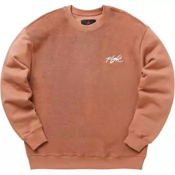 Jordan Свитшот Flight Heritage Crew с круглым вырезом и длинным рукавом, мужской свитшот Mineral-Clay DV1619-215 XL