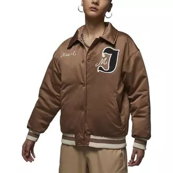 Jordan Свободный крой куртка с длинным рукавом женские куртки Ancient-Brown Legendary-Light-Brown FV7138-223 S